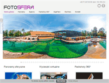 Tablet Screenshot of fotosfera360.pl